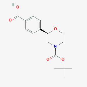 4-[(2R)-4-[(tert-butoxy)carbonyl]morpholin-2-yl]benzoic acid