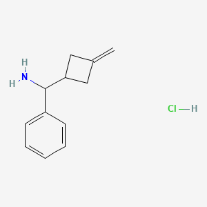 1-(3-Methylidenecyclobutyl)-1-phenylmethanamine hydrochloride