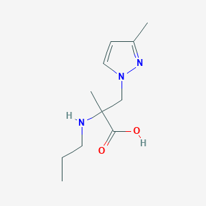 2-Methyl-3-(3-methyl-1h-pyrazol-1-yl)-2-(propylamino)propanoic acid