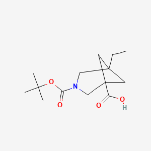 3-[(Tert-butoxy)carbonyl]-5-ethyl-3-azabicyclo[3.1.1]heptane-1-carboxylic acid