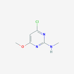 molecular formula C6H8ClN3O B13477040 4-Chloro-6-methoxy-N-methylpyrimidin-2-amine 