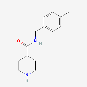 N-(4-methylbenzyl)piperidine-4-carboxamide