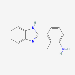 molecular formula C14H13N3 B1347707 3-(1H-Benzoimidazol-2-yl)-2-methyl-phenylamine CAS No. 428856-24-0