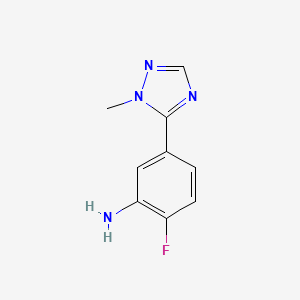 2-Fluoro-5-(1-methyl-1h-1,2,4-triazol-5-yl)aniline