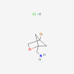 1-{4-Bromo-2-oxabicyclo[2.1.1]hexan-1-yl}methanamine hydrochloride