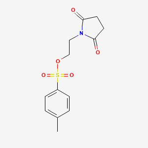 molecular formula C13H15NO5S B13477089 2-(2,5-Dioxopyrrolidin-1-yl)ethyl 4-methylbenzenesulfonate CAS No. 34316-50-2