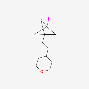 4-(2-{3-Iodobicyclo[1.1.1]pentan-1-yl}ethyl)oxane