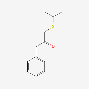 molecular formula C12H16OS B13477108 1-(Isopropylthio)-3-phenylpropan-2-one 