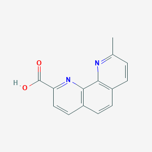 molecular formula C14H10N2O2 B13477115 9-Methyl-1,10-phenanthroline-2-carboxylic acid 