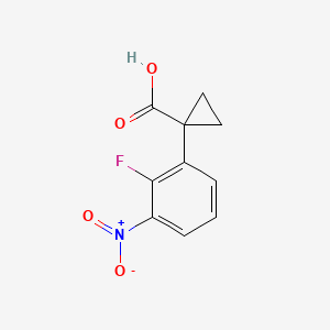 1-(2-Fluoro-3-nitrophenyl)cyclopropane-1-carboxylic acid