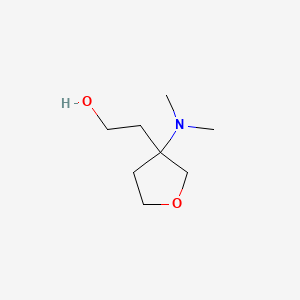 2-[3-(Dimethylamino)oxolan-3-yl]ethan-1-ol