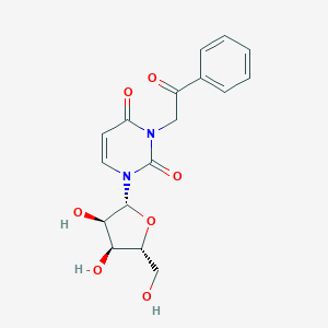 molecular formula C17H18N2O7 B134772 N(3)-Phenacyluridine CAS No. 144405-50-5