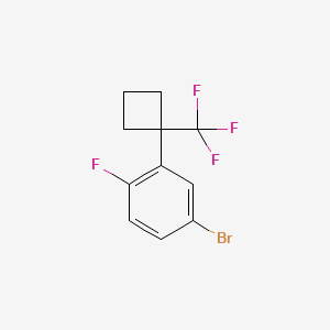 4-Bromo-1-fluoro-2-[1-(trifluoromethyl)cyclobutyl]benzene