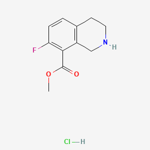 Methyl 7-fluoro-1,2,3,4-tetrahydroisoquinoline-8-carboxylate hydrochloride