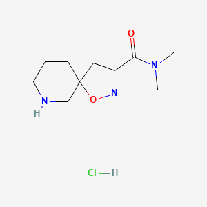 N,N-dimethyl-1-oxa-2,7-diazaspiro[4.5]dec-2-ene-3-carboxamide hydrochloride