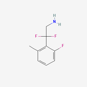 2,2-Difluoro-2-(2-fluoro-6-methylphenyl)ethan-1-amine