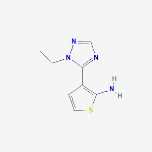 3-(1-Ethyl-1h-1,2,4-triazol-5-yl)thiophen-2-amine