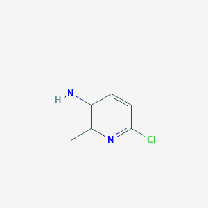 molecular formula C7H9ClN2 B13477275 6-Chloro-N,2-dimethyl-3-pyridinamine 