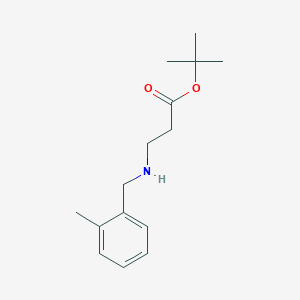 Tert-butyl 3-{[(2-methylphenyl)methyl]amino}propanoate