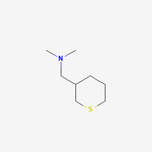 molecular formula C8H17NS B13477282 Dimethyl[(thian-3-yl)methyl]amine 