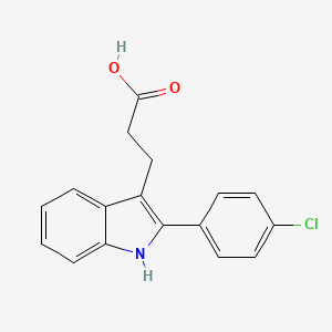 2-(4-Chlorophenyl)-1H-indole-3-propanoic acid