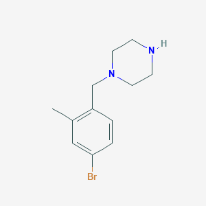 1-[(4-Bromo-2-methylphenyl)methyl]piperazine