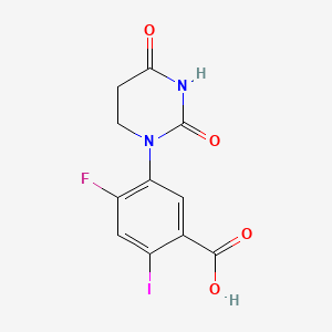 5-(2,4-Dioxohexahydropyrimidin-1-yl)-4-fluoro-2-iodo-benzoic acid