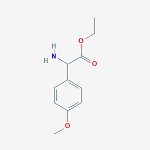 molecular formula C11H15NO3 B13477301 Ethyl 2-amino-2-(4-methoxyphenyl)acetate CAS No. 77648-21-6