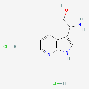 2-amino-2-{1H-pyrrolo[2,3-b]pyridin-3-yl}ethan-1-ol dihydrochloride