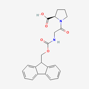 molecular formula C22H22N2O5 B13477348 (N-Fmoc-glycyl)-D-proline 