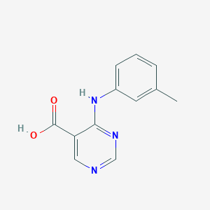 4-[(3-Methylphenyl)amino]pyrimidine-5-carboxylic acid