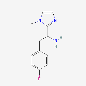 2-(4-Fluorophenyl)-1-(1-methyl-1h-imidazol-2-yl)ethan-1-amine