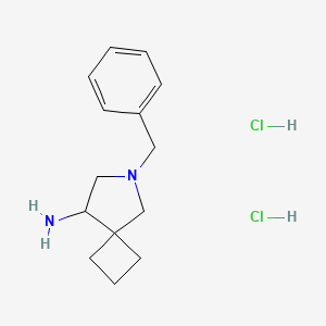 molecular formula C14H22Cl2N2 B13477438 6-Benzyl-6-azaspiro[3.4]octan-8-amine dihydrochloride 