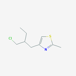 4-(2-(Chloromethyl)butyl)-2-methylthiazole