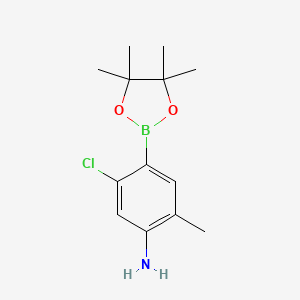 5-Chloro-2-methyl-4-(4,4,5,5-tetramethyl-1,3,2-dioxaborolan-2-YL)aniline