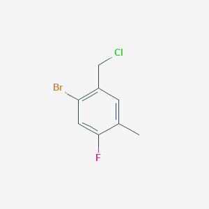 1-Bromo-2-(chloromethyl)-5-fluoro-4-methylbenzene