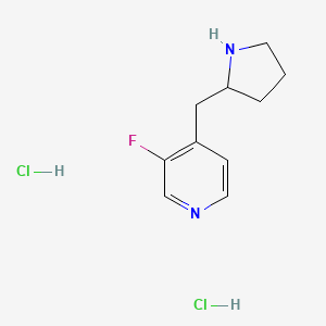 3-Fluoro-4-[(pyrrolidin-2-yl)methyl]pyridine dihydrochloride