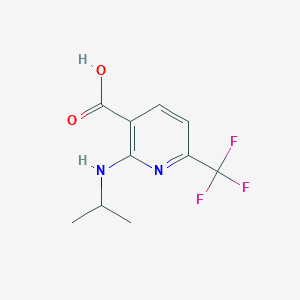 2-(Isopropylamino)-6-(trifluoromethyl)nicotinic acid