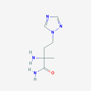 2-Amino-2-methyl-4-(1h-1,2,4-triazol-1-yl)butanamide