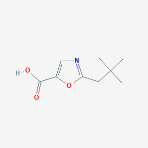 molecular formula C9H13NO3 B13477507 2-(2,2-Dimethylpropyl)-1,3-oxazole-5-carboxylic acid 