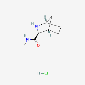 molecular formula C8H15ClN2O B13477517 (1R,3S,4S)-N-methyl-2-azabicyclo[2.2.1]heptane-3-carboxamide hydrochloride 