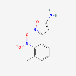 5-Amino-3-(3-methyl-2-nitrophenyl)isoxazole