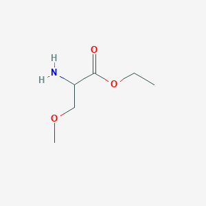 molecular formula C6H13NO3 B13477539 Ethyl o-methyl-l-serinate 