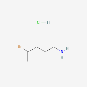 4-Bromopent-4-en-1-amine hydrochloride