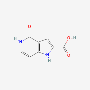 molecular formula C8H6N2O3 B13477575 4-hydroxy-1H-pyrrolo[3,2-c]pyridine-2-carboxylicacid 