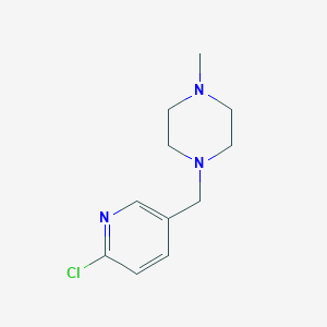 molecular formula C11H16ClN3 B1347758 1-[(6-Chloropyridin-3-yl)methyl]-4-methylpiperazine CAS No. 612487-31-7