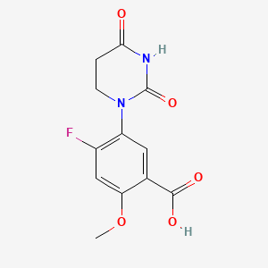 5-(2,4-Dioxohexahydropyrimidin-1-yl)-4-fluoro-2-methoxy-benzoic acid