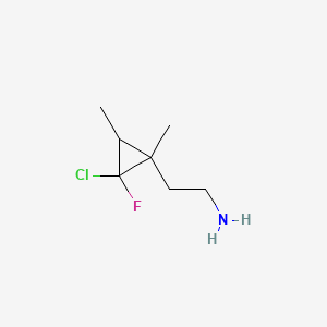 2-(2-Chloro-2-fluoro-1,3-dimethylcyclopropyl)ethan-1-amine