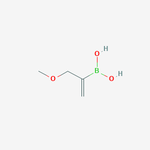 molecular formula C4H9BO3 B13477677 (3-Methoxyprop-1-en-2-yl)boronic acid 