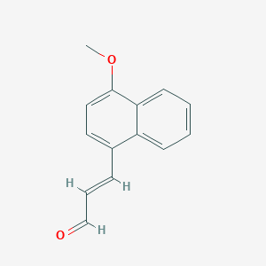 molecular formula C14H12O2 B134777 4-Methoxy-1-naphthaleneacrolein CAS No. 858461-16-2